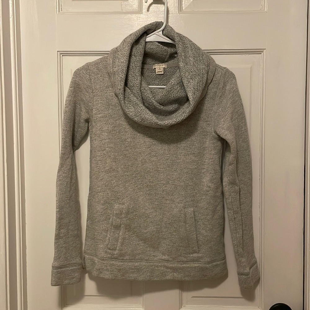 Jcrew cowl neck sweatshirt with front pocket